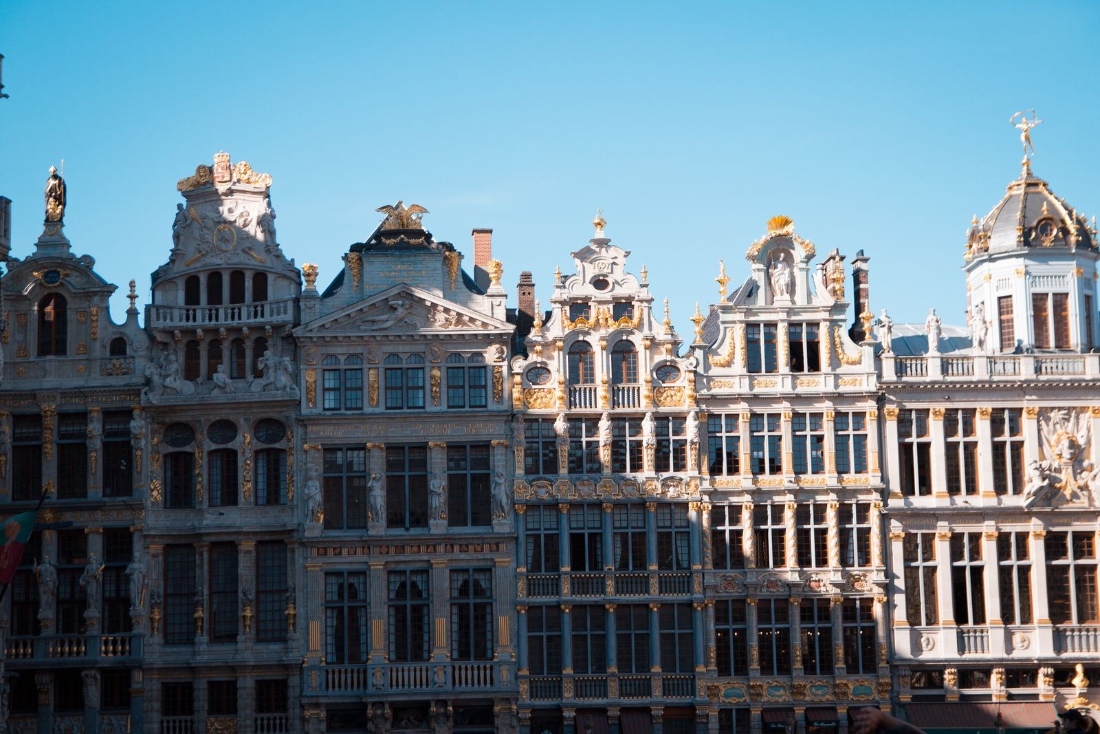 Verzierte Fassaden an der Grand-Place in Brüssel